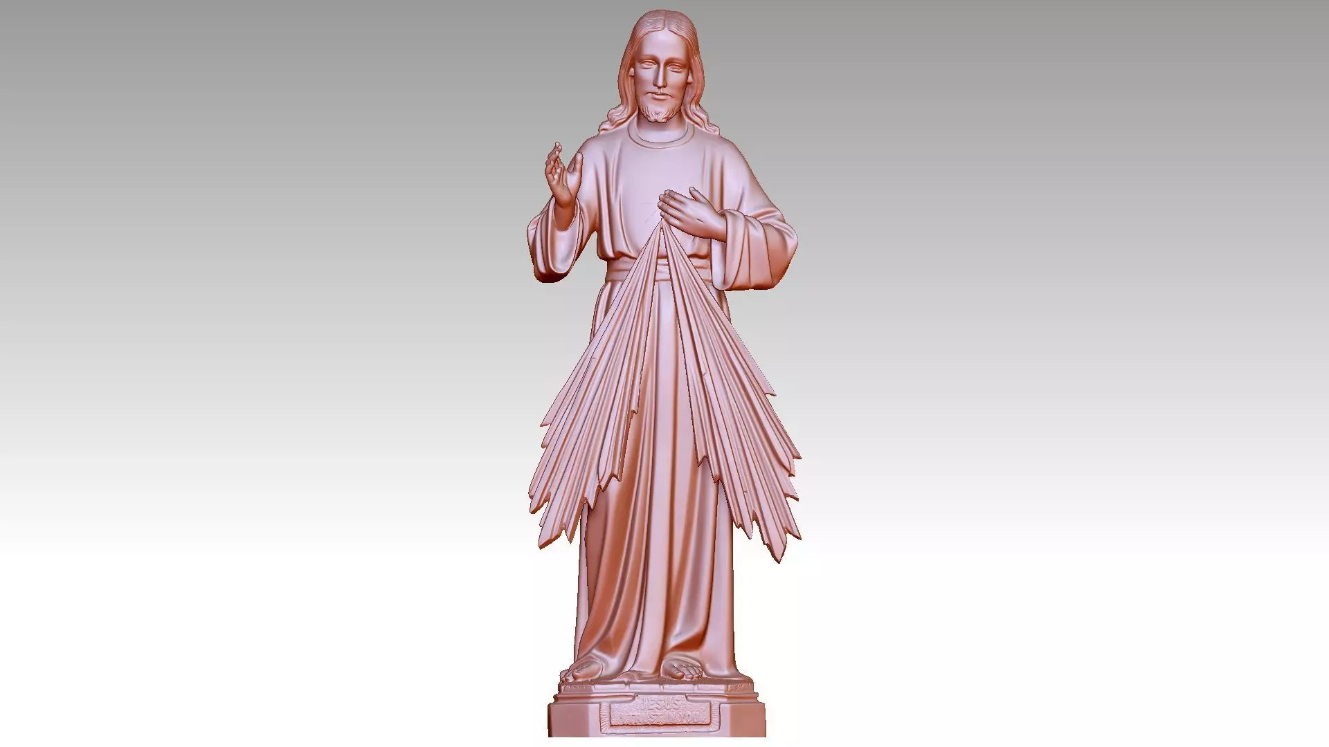 Jesus - Devine Mercy 3D print model_0