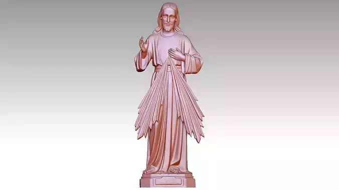 Jesus - Devine Mercy 3D print model