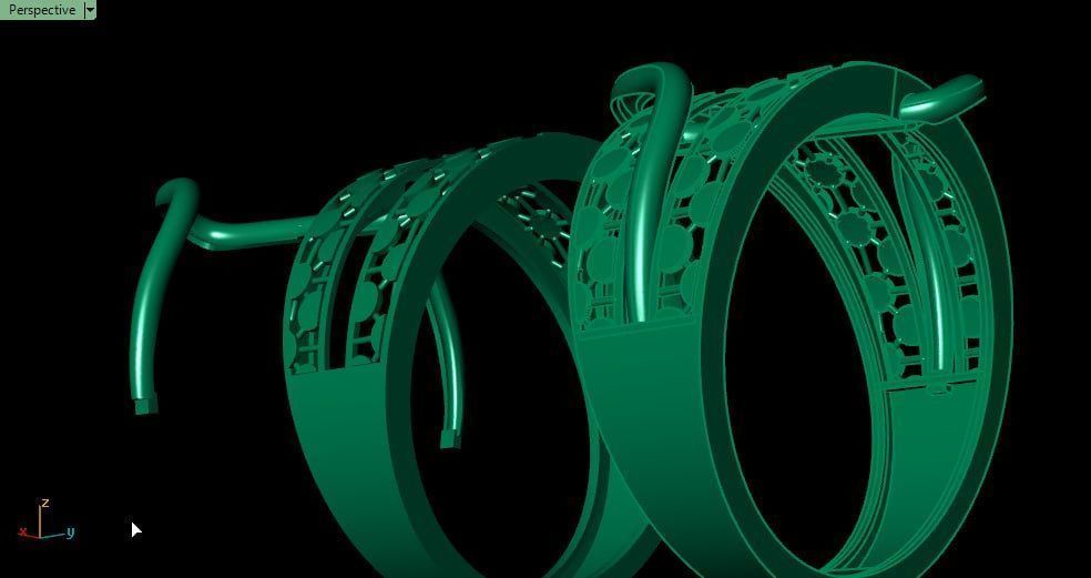 2nd two piece facet fusion gold ring 3D print model_5