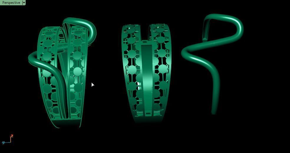 2nd two piece facet fusion gold ring 3D print model_4