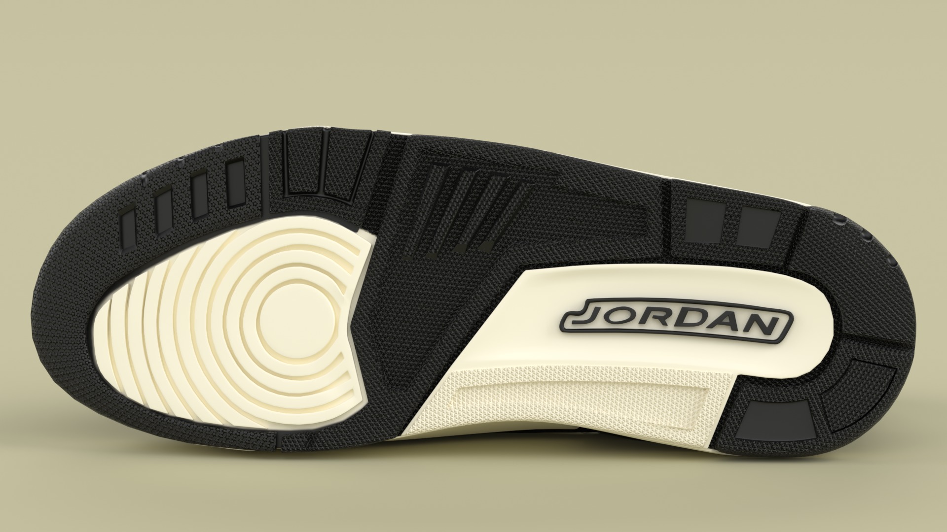 Air Jordan Legacy 312 Low black Phantom Low-poly 3D model_4