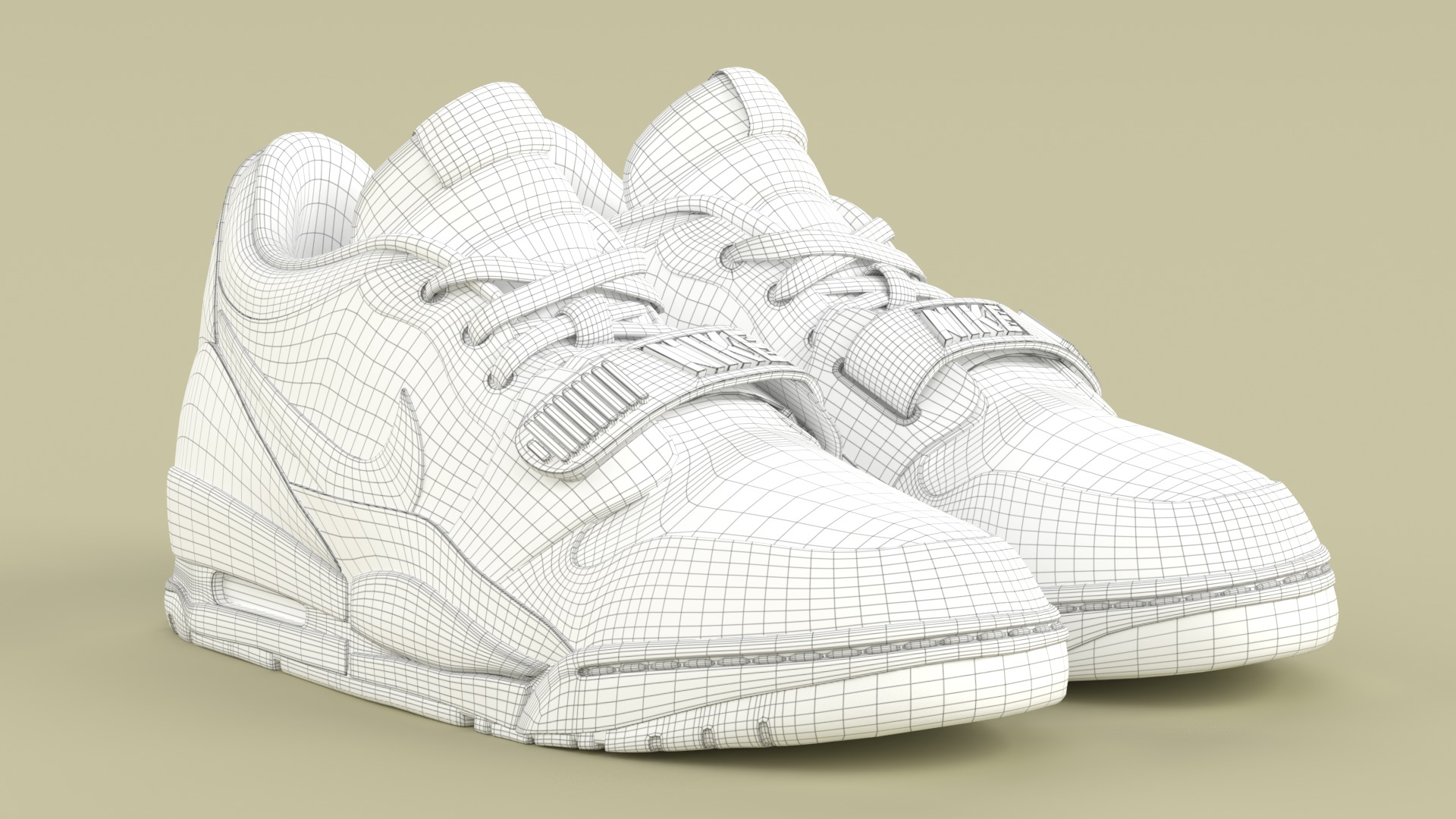 Air Jordan Legacy 312 Low black Phantom Low-poly 3D model_5