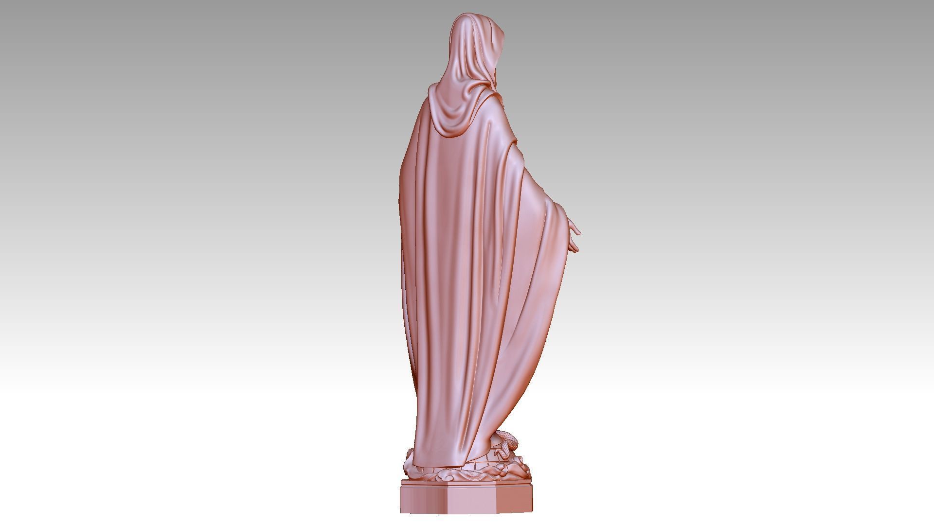 Virgin Mary of Grace 3D print model_5