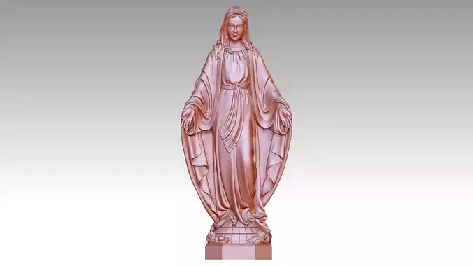 Virgin Mary of Grace 3D print model
