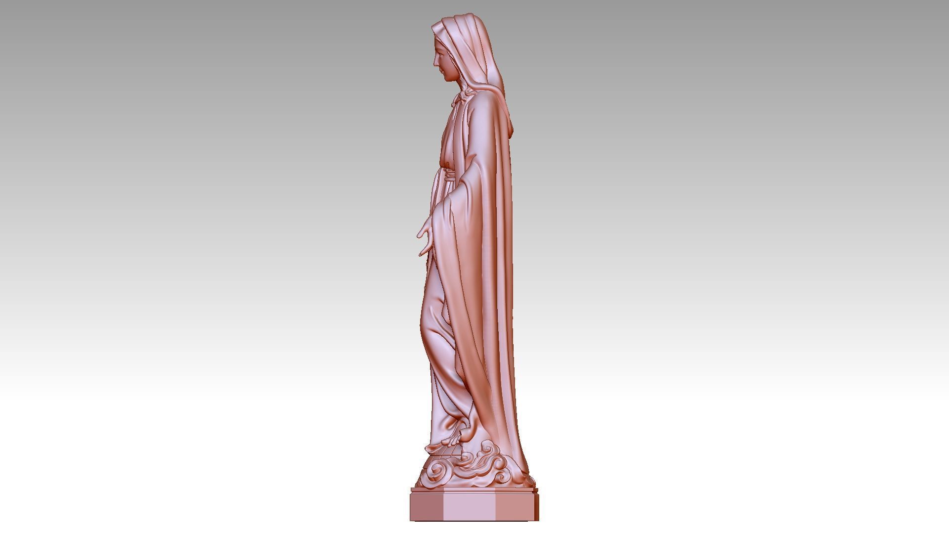 Virgin Mary of Grace 3D print model_2