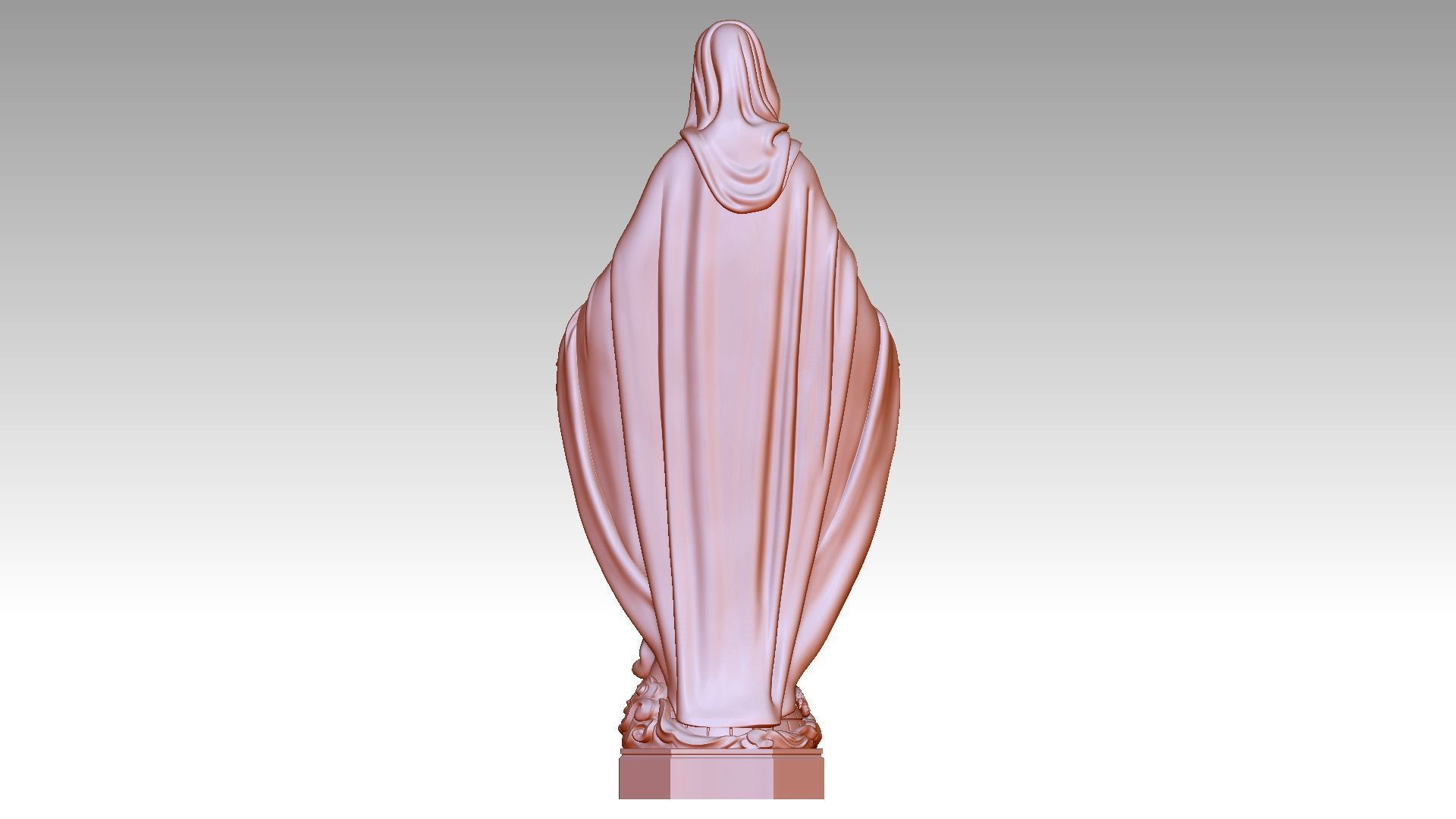Virgin Mary of Grace 3D print model_4