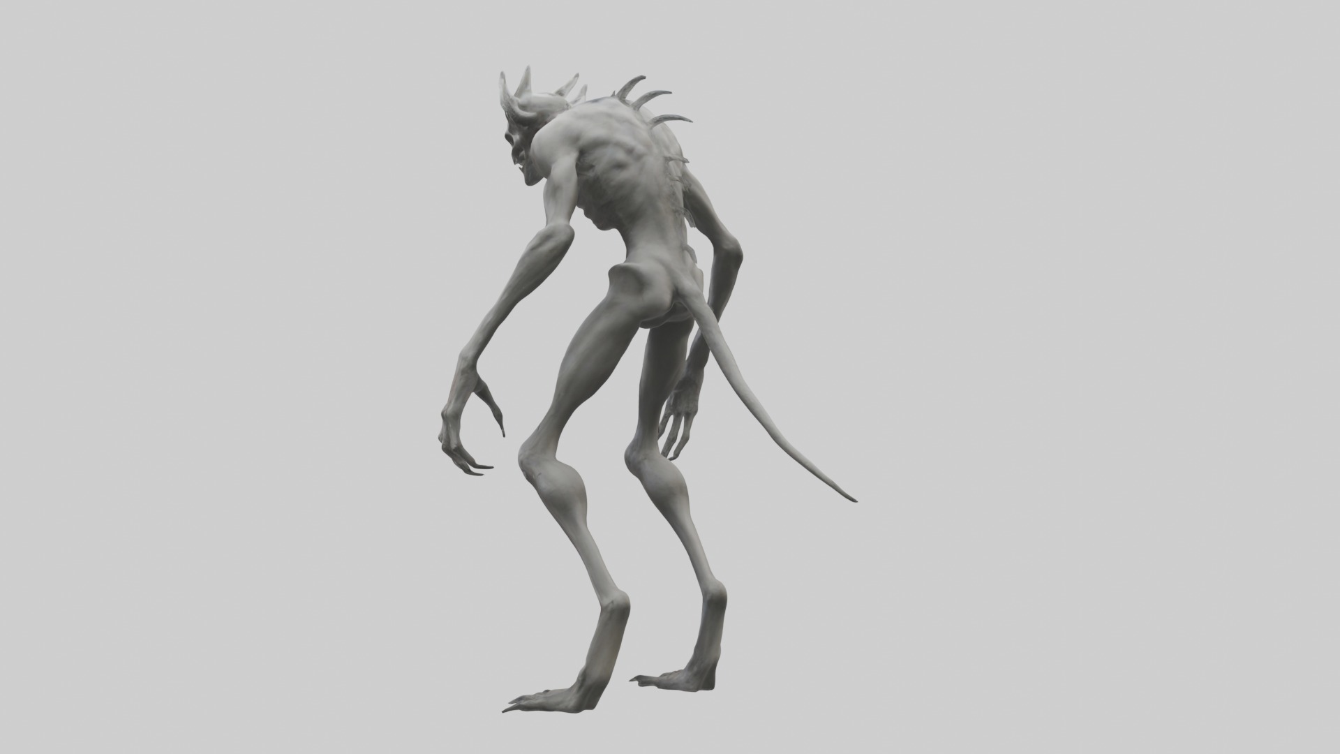 Wendigo Model Low-poly 3D model_2