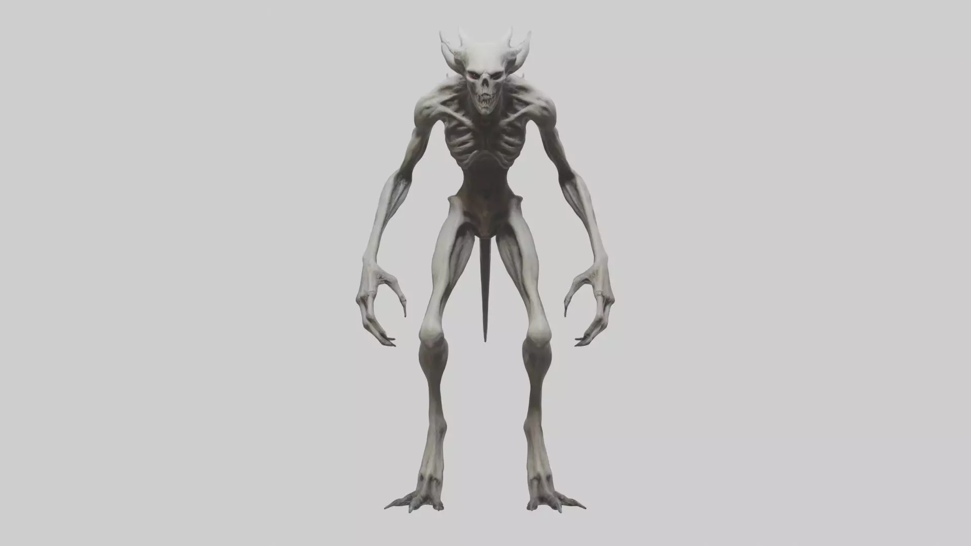Wendigo Model Low-poly 3D model_0