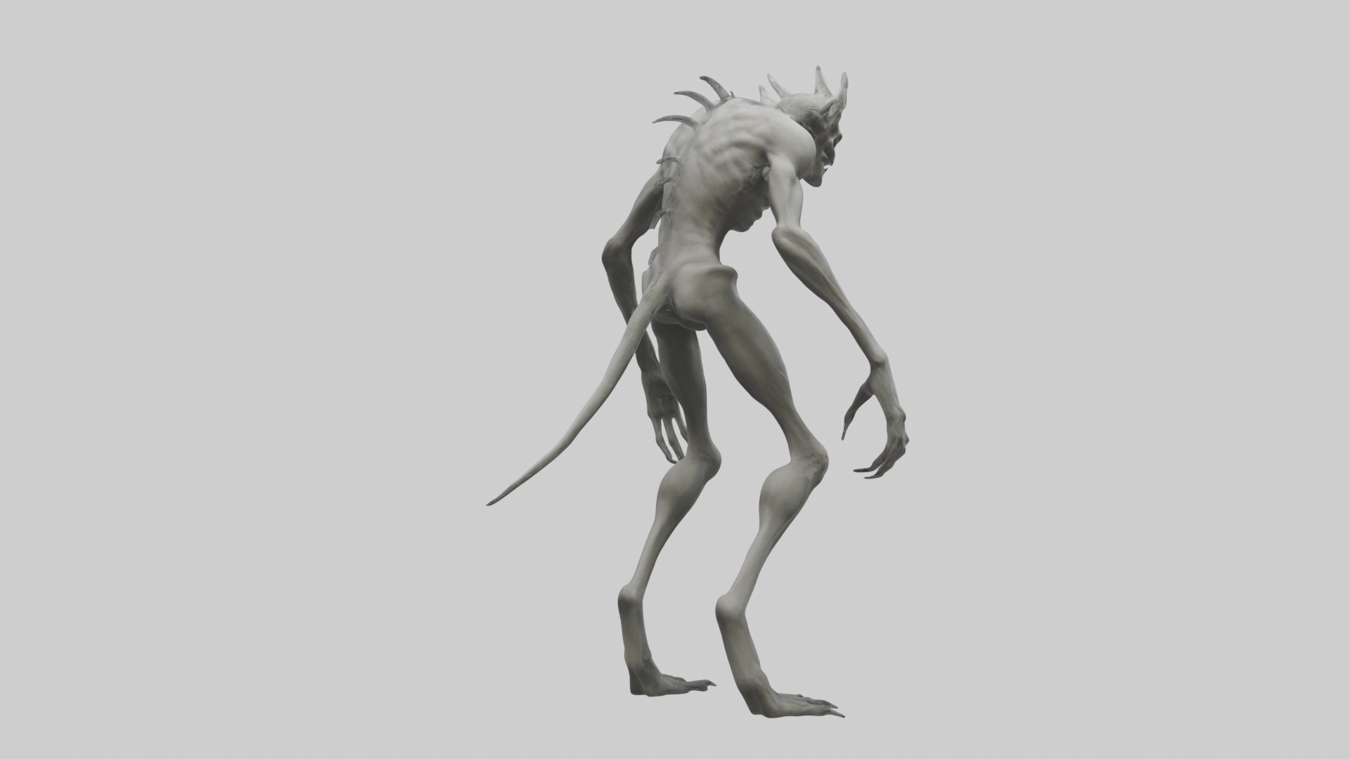 Wendigo Model Low-poly 3D model_3