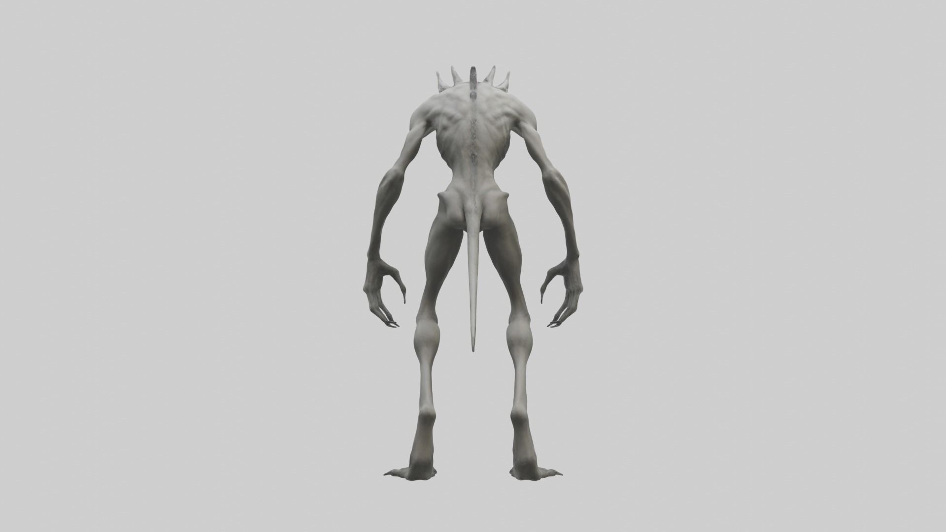 Wendigo Model Low-poly 3D model_1