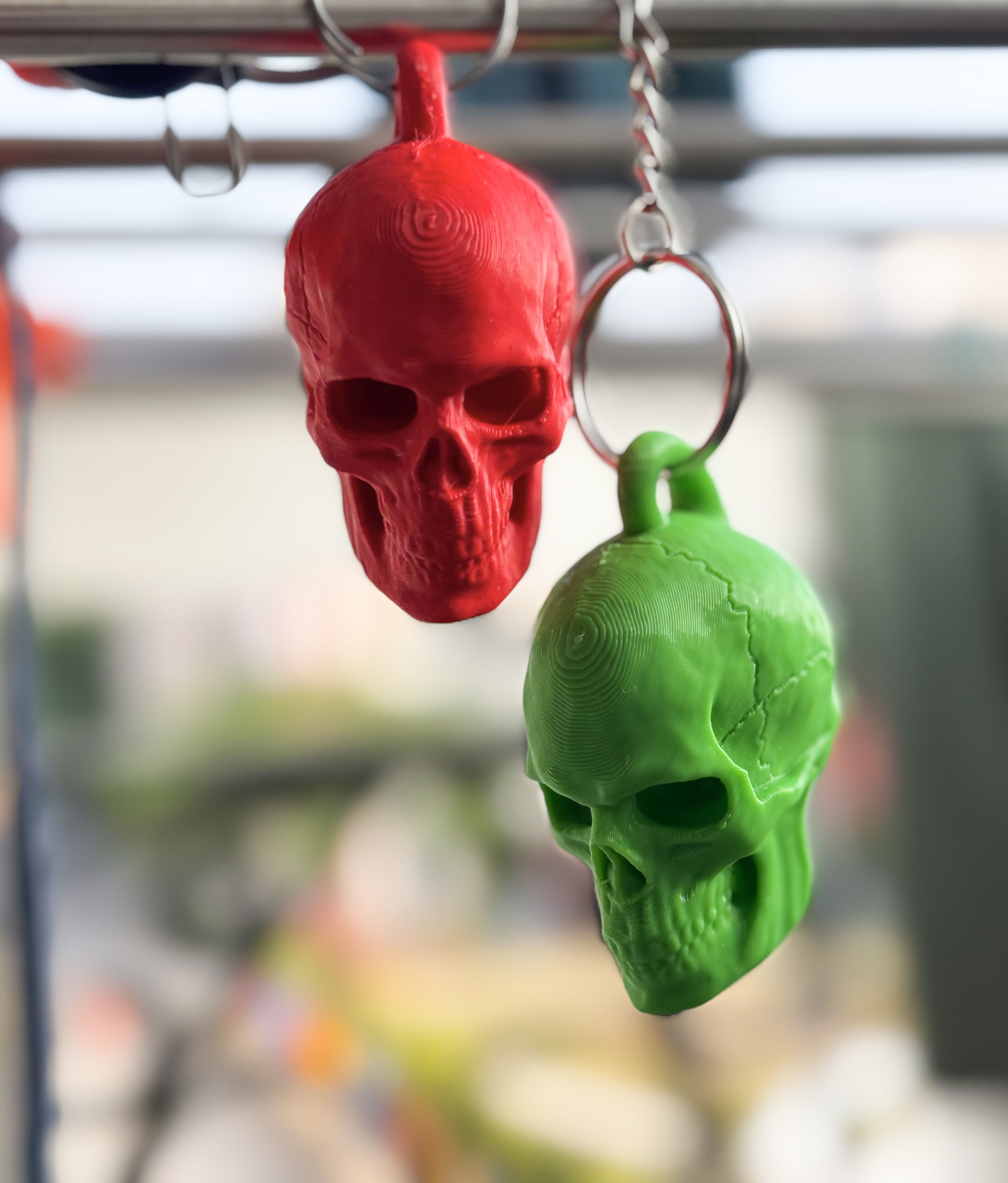 Free Skull Keychain Free 3D print model_1