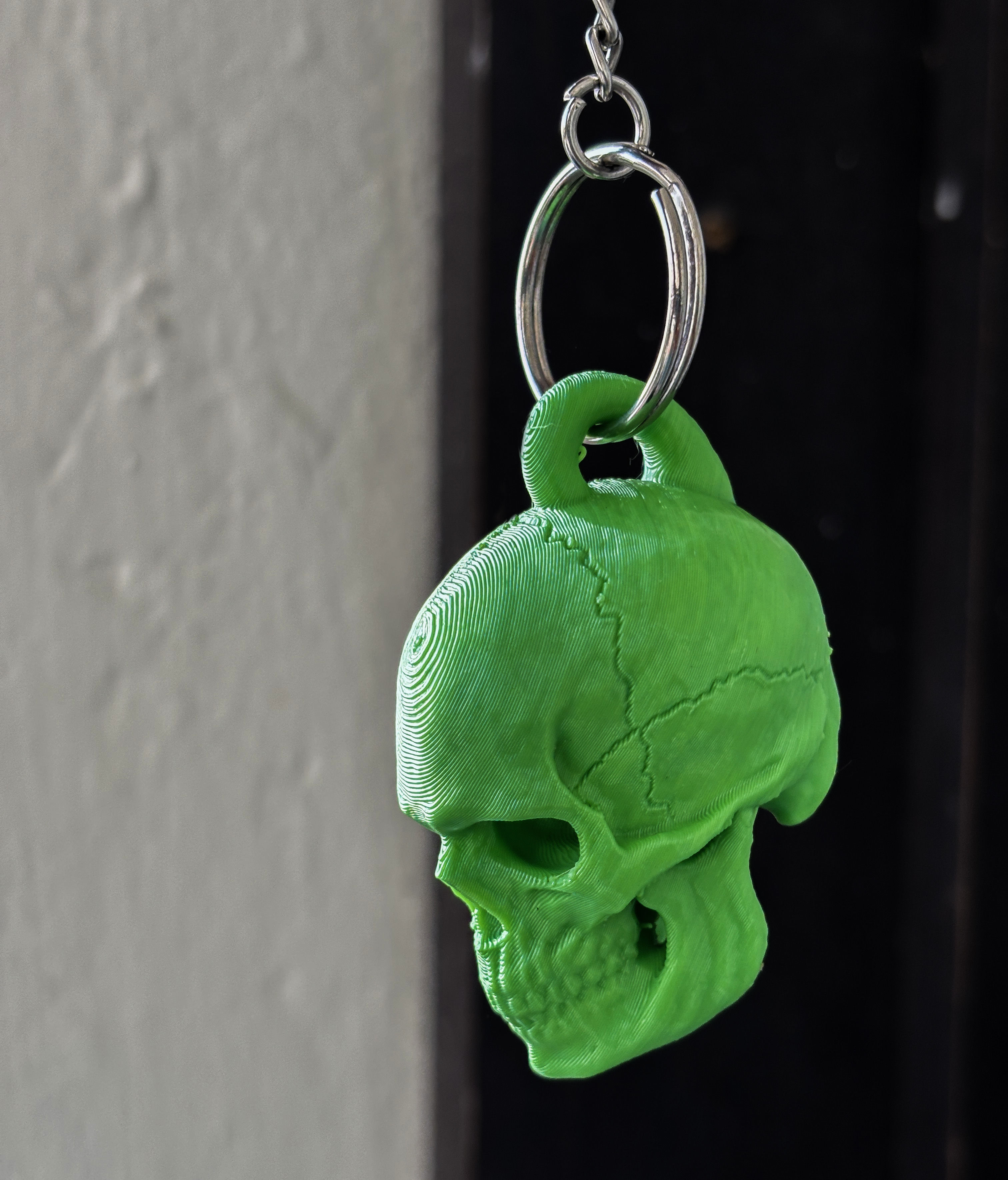 Free Skull Keychain Free 3D print model_3