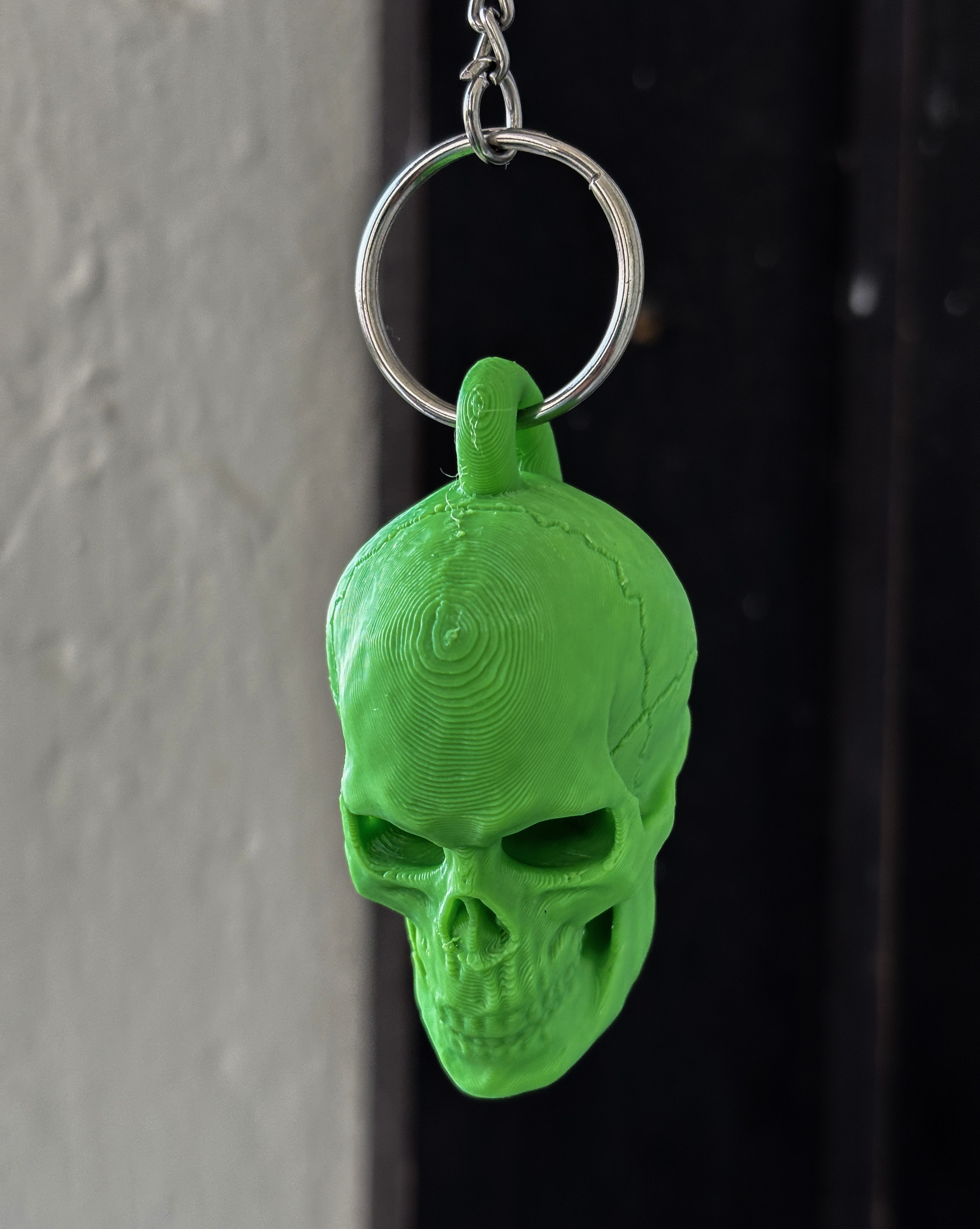 Free Skull Keychain Free 3D print model_2