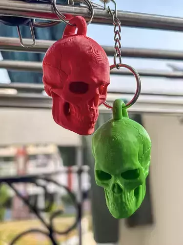 Free Skull Keychain Free 3D print model Free Skull Keychain Free 3D print model