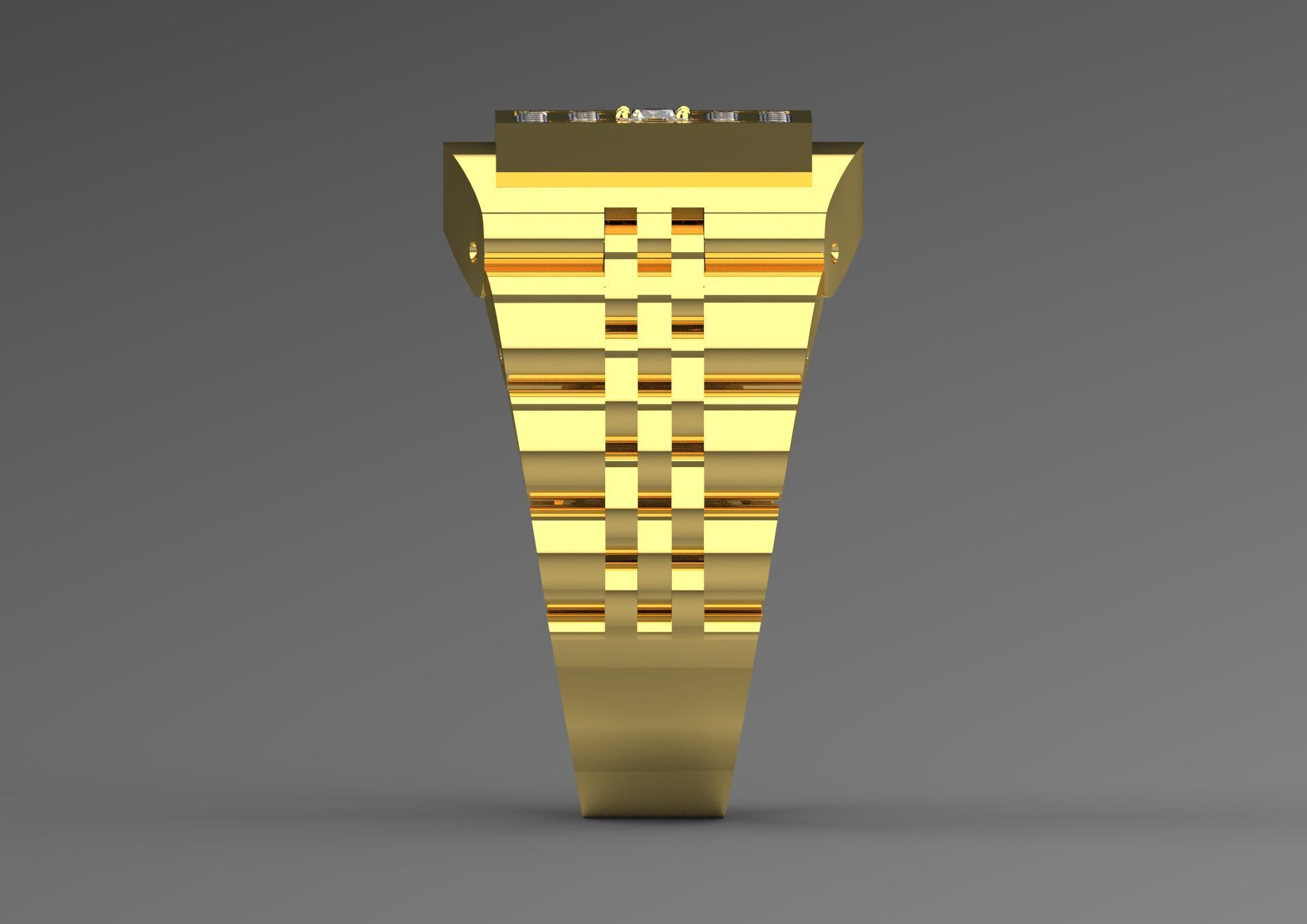 Luxury man Rolex design diamond ring model ror0032 3D print model_22