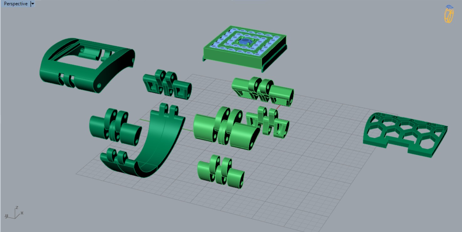 Luxury man Rolex design diamond ring model ror0032 3D print model_7