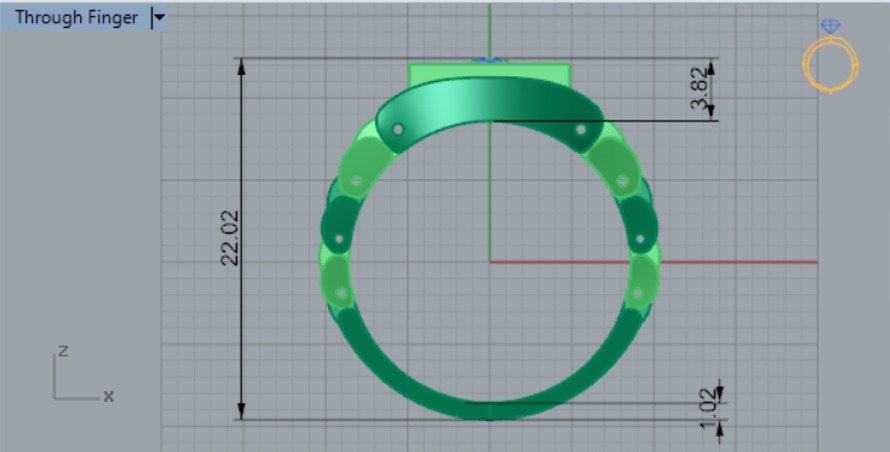 Luxury man Rolex design diamond ring model ror0032 3D print model_10