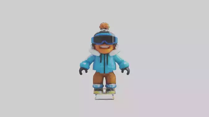 Voxel Snowboarder 1