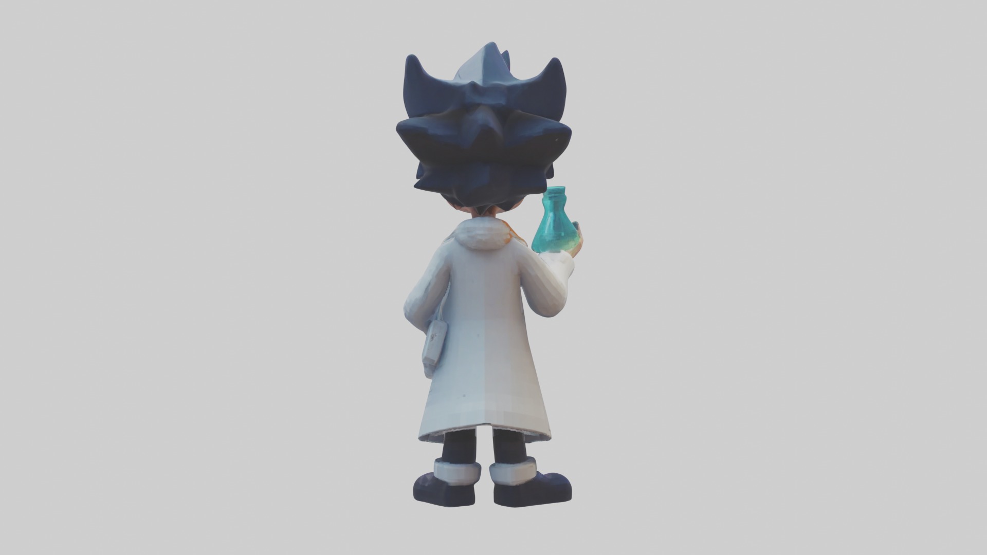 Voxel Scientist 1 Low-poly 3D model_1