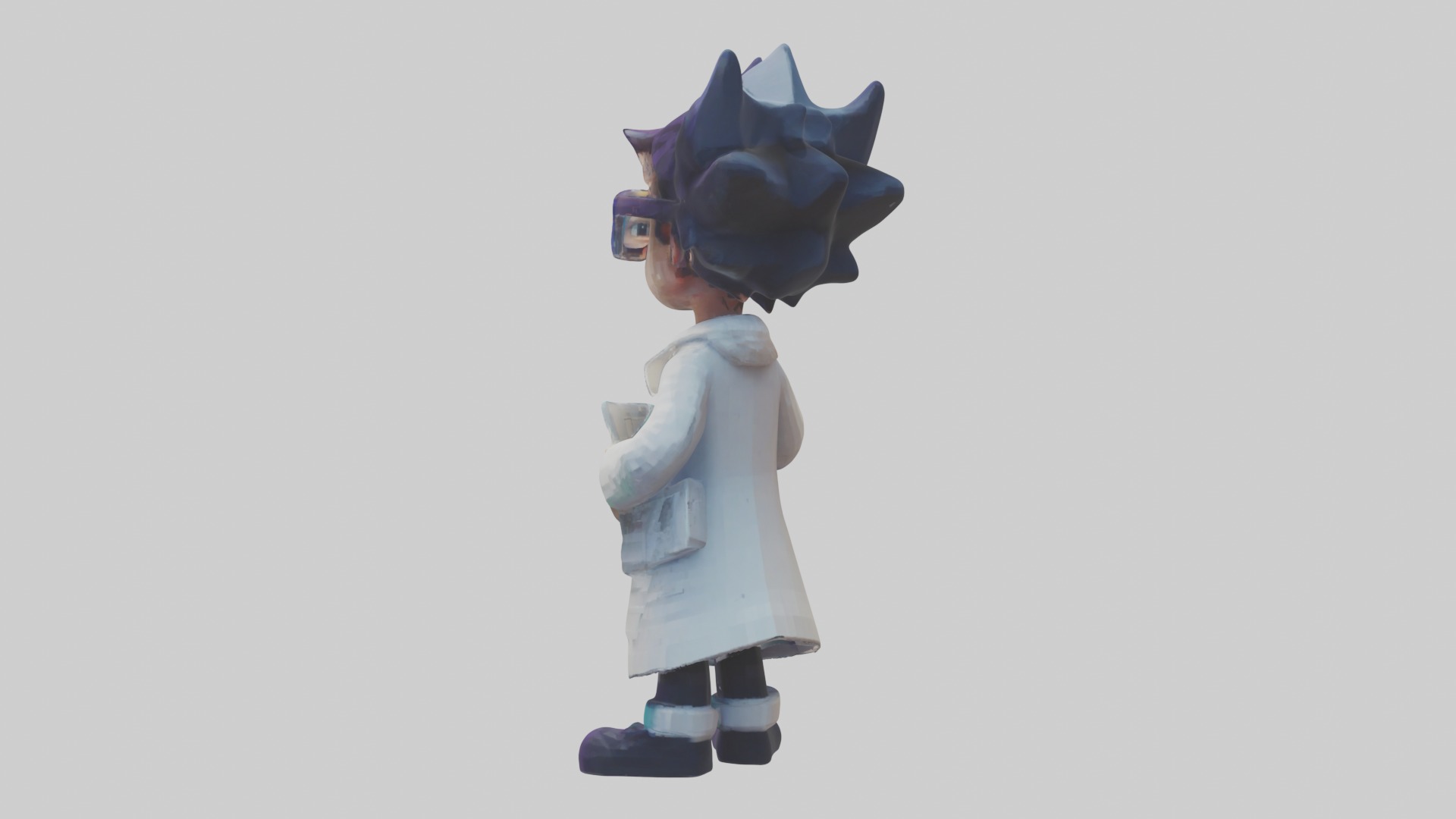 Voxel Scientist 1 Low-poly 3D model_2