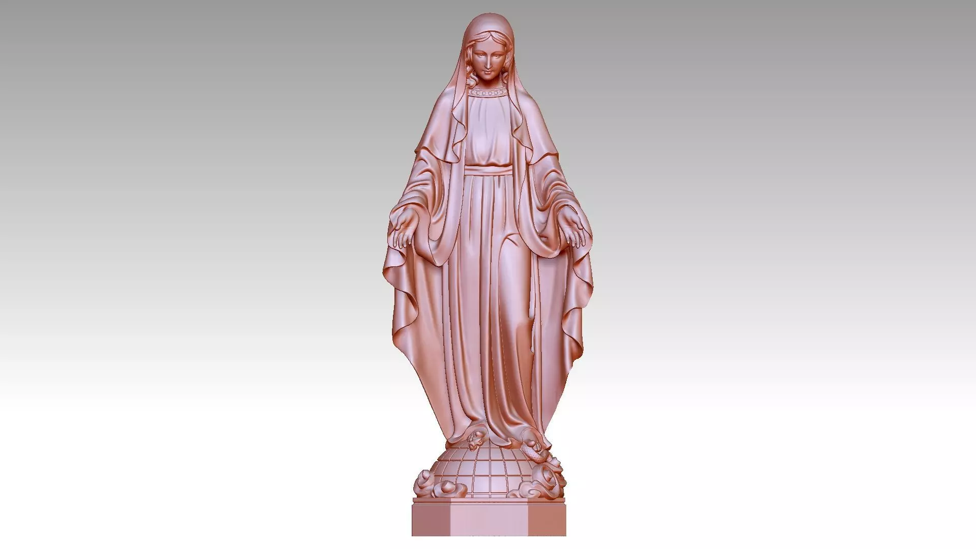 Our Lady of Grace - Virgin Mary 2 3D print model