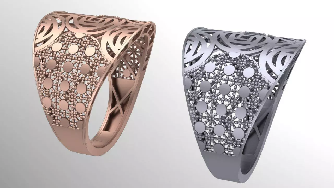 turbulence fusion ring 3D print model_0