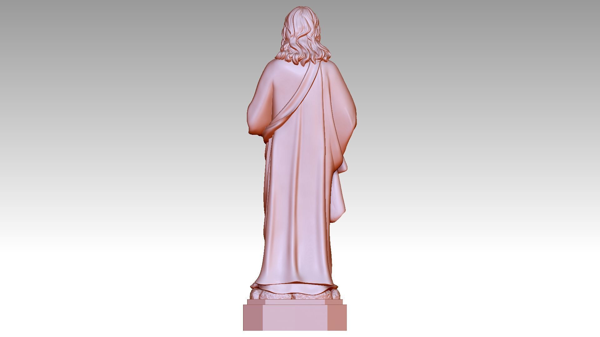 Sacred Heart of Jesus 3D print model_1