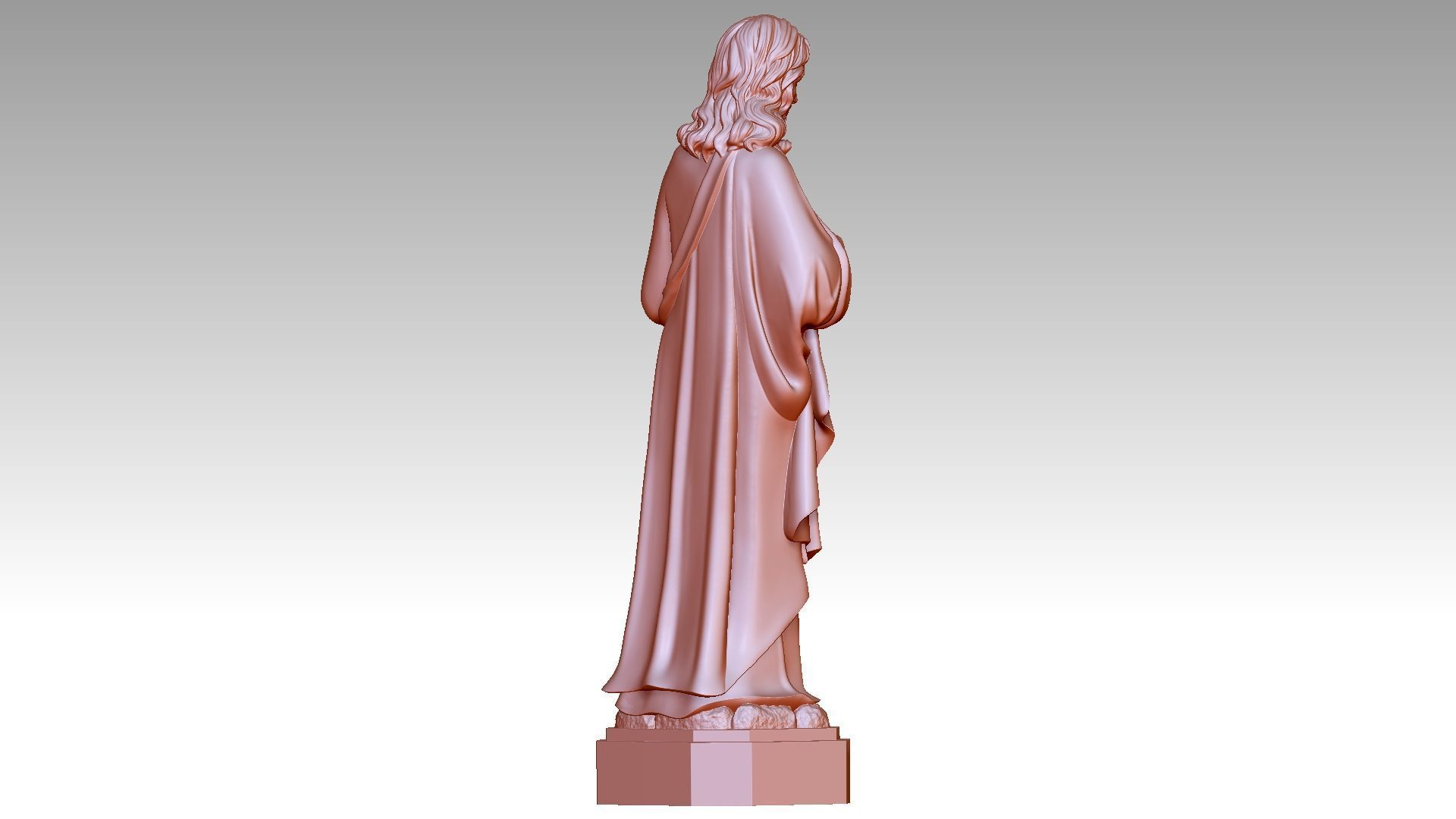 Sacred Heart of Jesus 3D print model_4