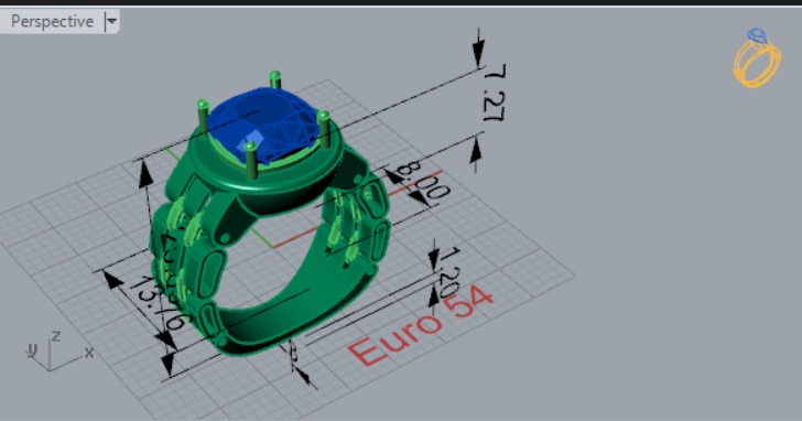 rolex ring ror0041 3D print model_7