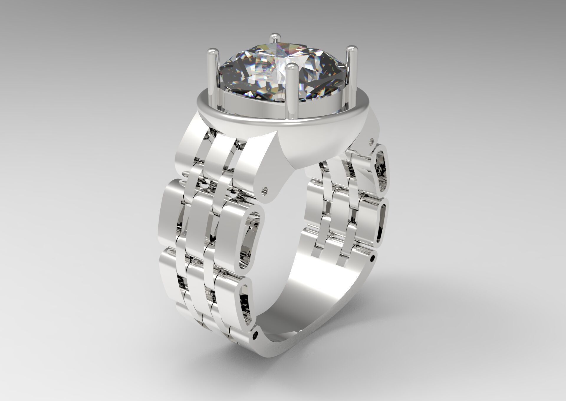 rolex ring ror0041 3D print model_22