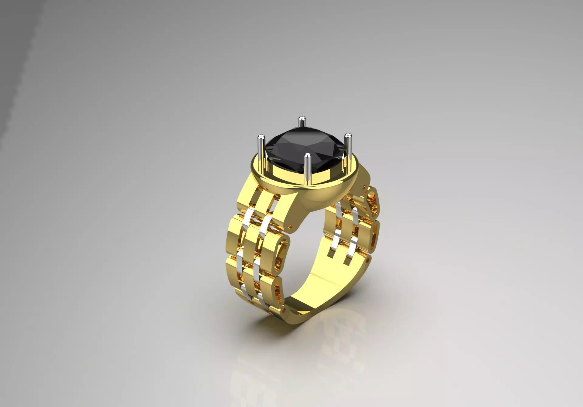 rolex ring ror0041 3D print model_0