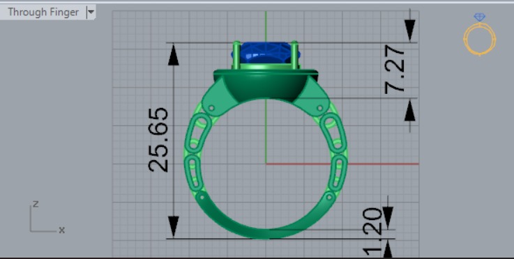 rolex ring ror0041 3D print model_9