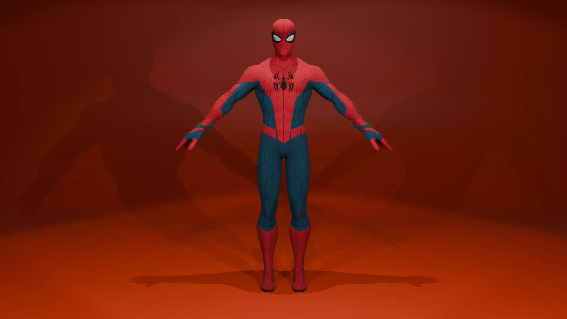 MARVEL Spider man Low-poly 3D model_0