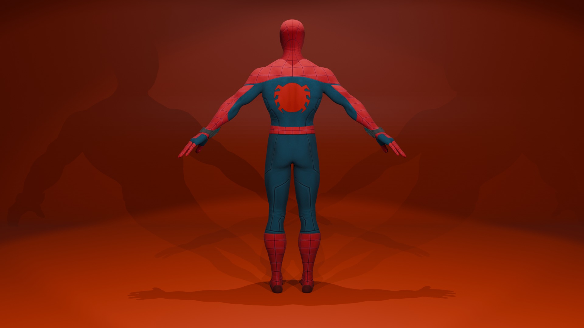 MARVEL Spider man Low-poly 3D model_1