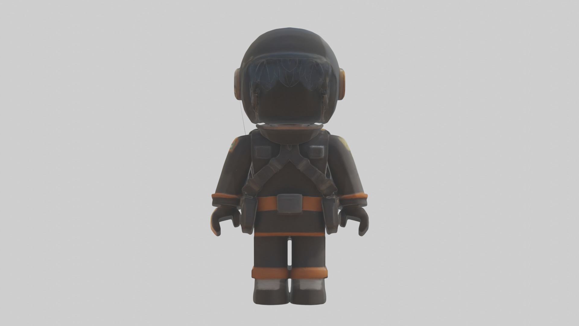 Voxel Pilot 1 Low-poly 3D model_1