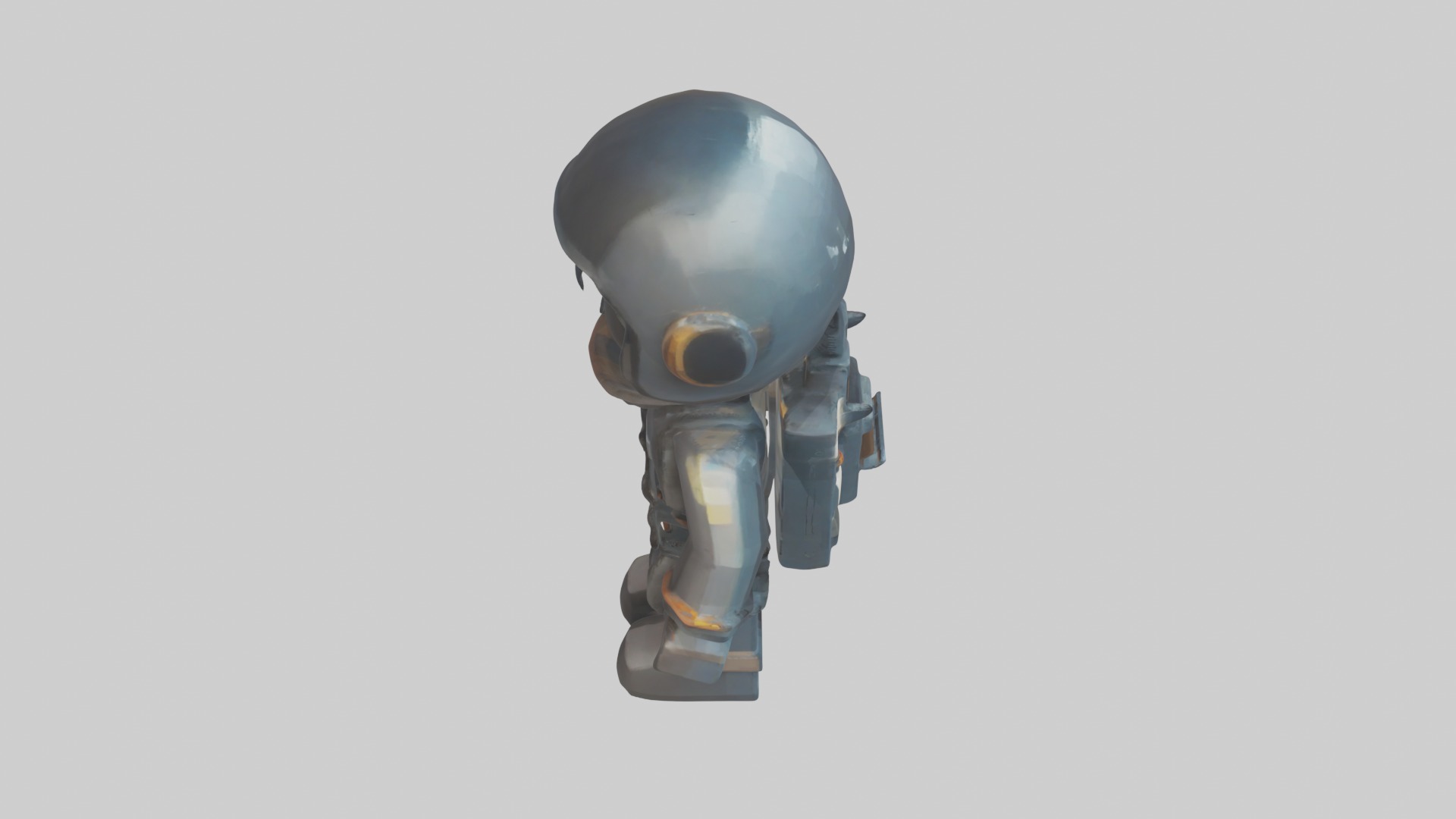 Voxel Pilot 1 Low-poly 3D model_12