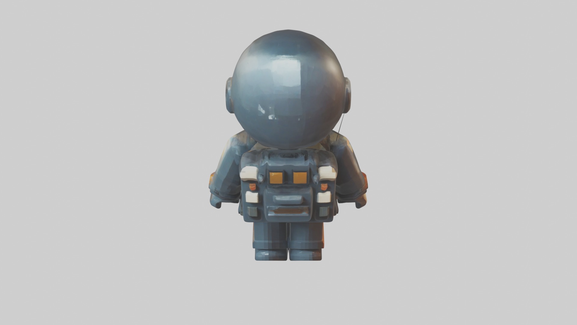Voxel Pilot 1 Low-poly 3D model_10