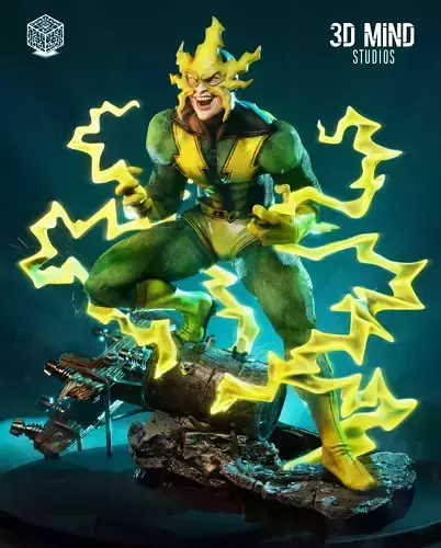 Electro statue 3D print model