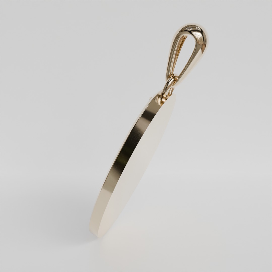 virgin medal 3D print model_5