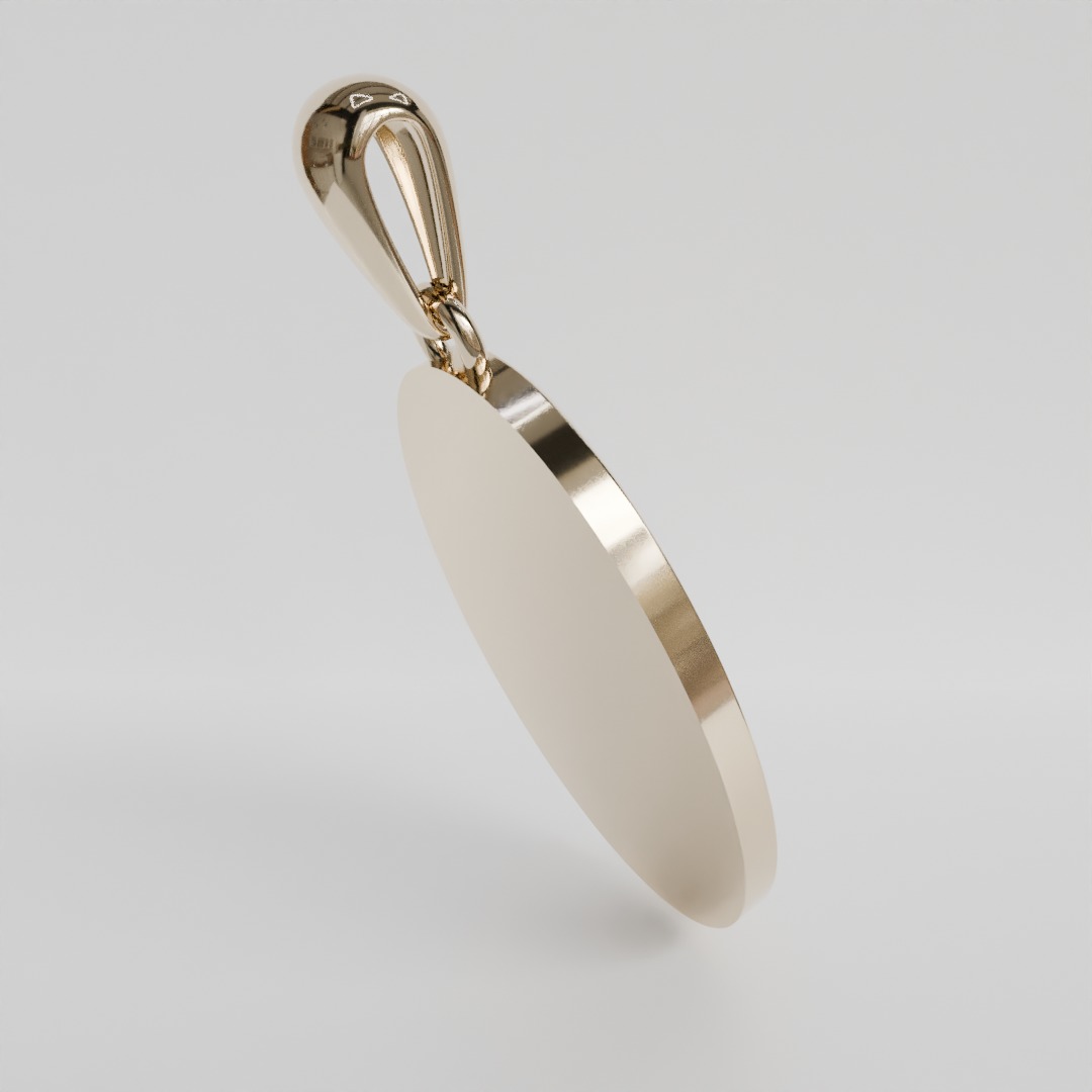 virgin medal 3D print model_3