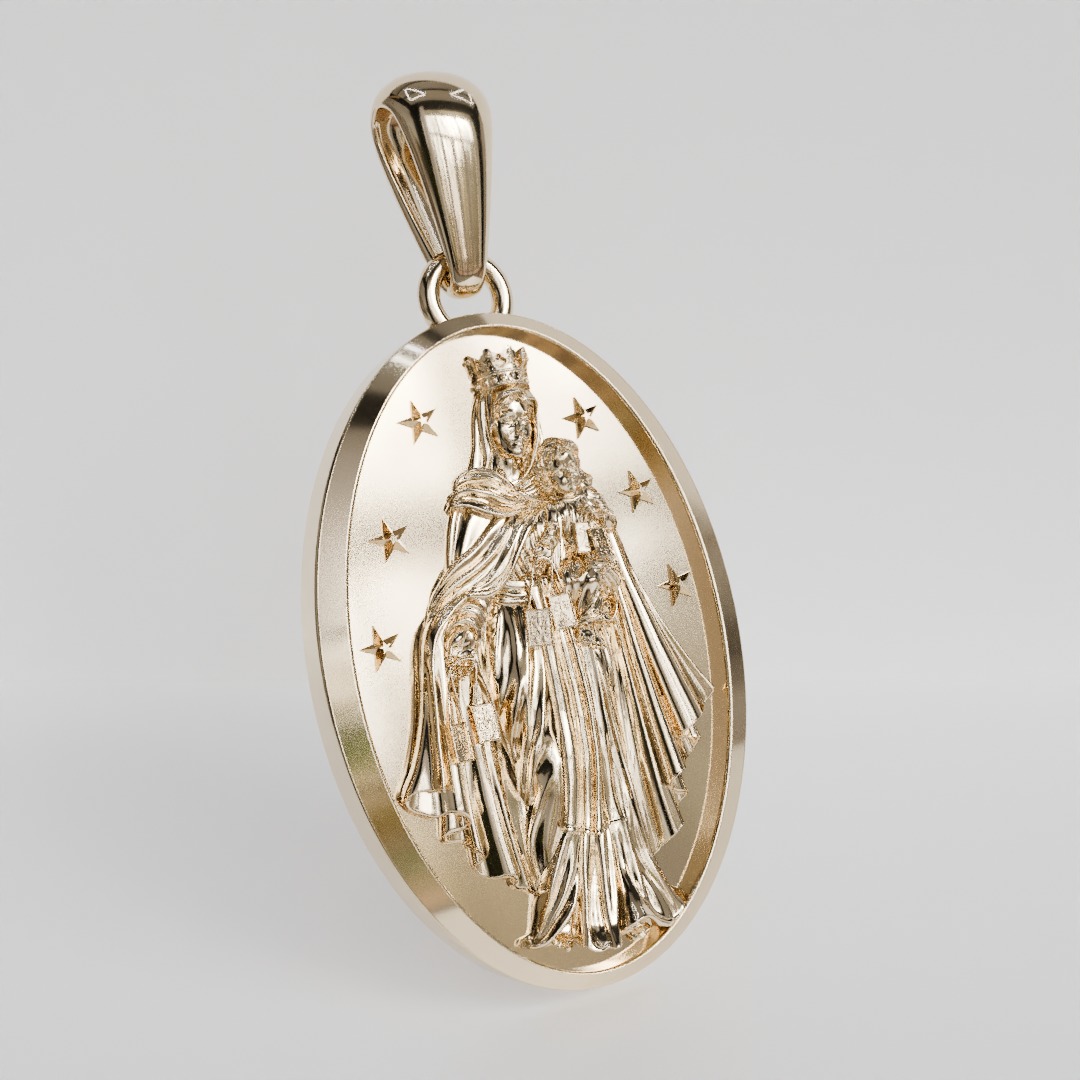 virgin medal 3D print model_1