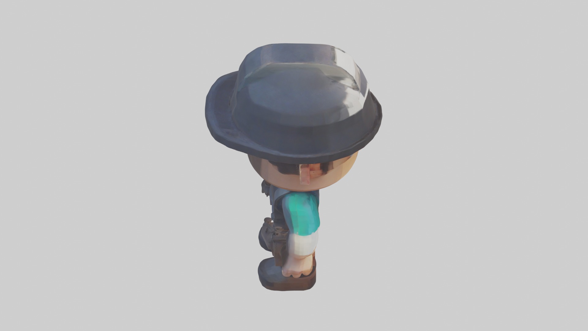 Voxel Engineer 1 Low-poly 3D model_12