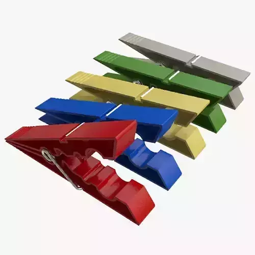 Clothes pegs 3D model