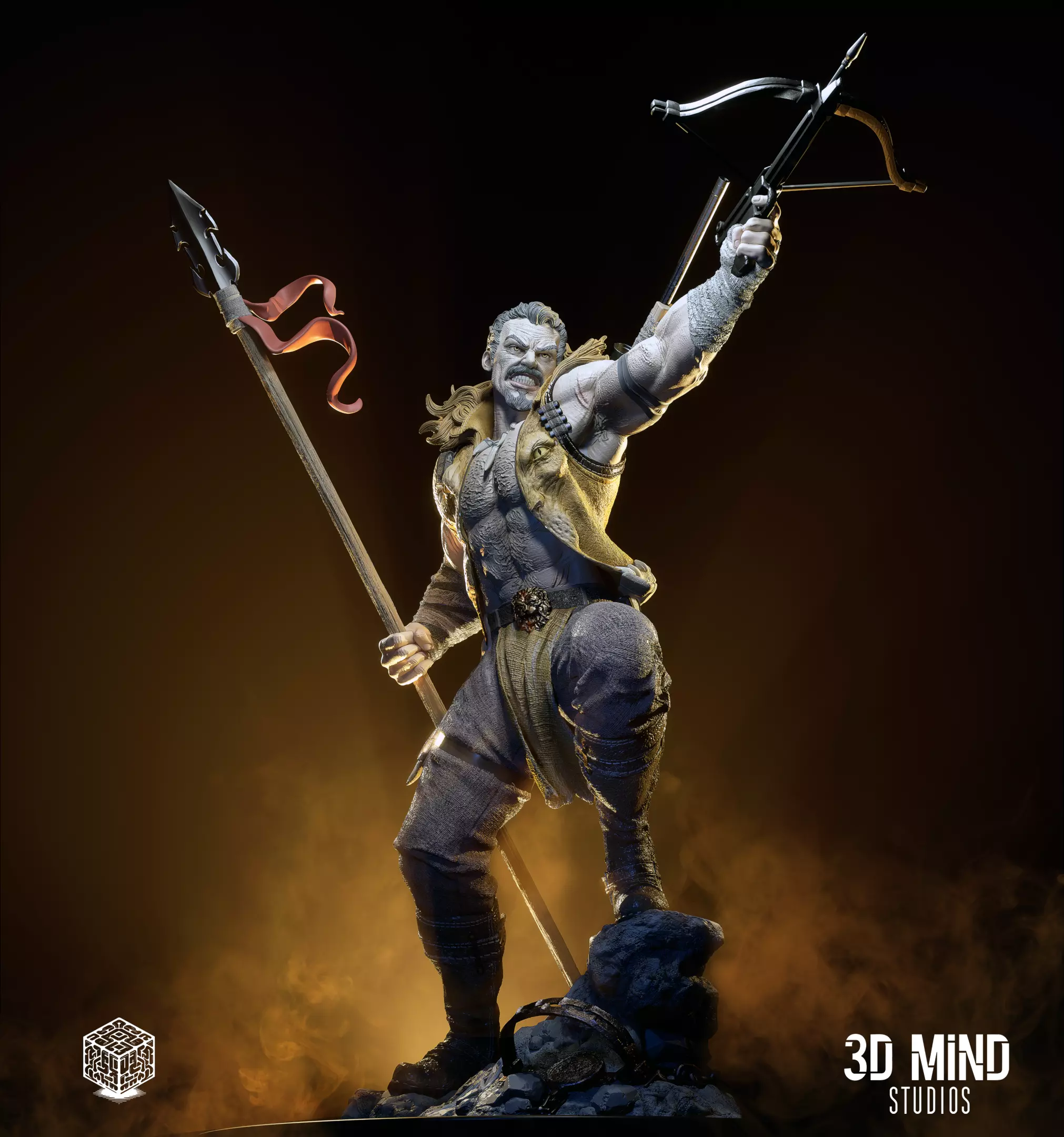 Kraven statue 3D print model