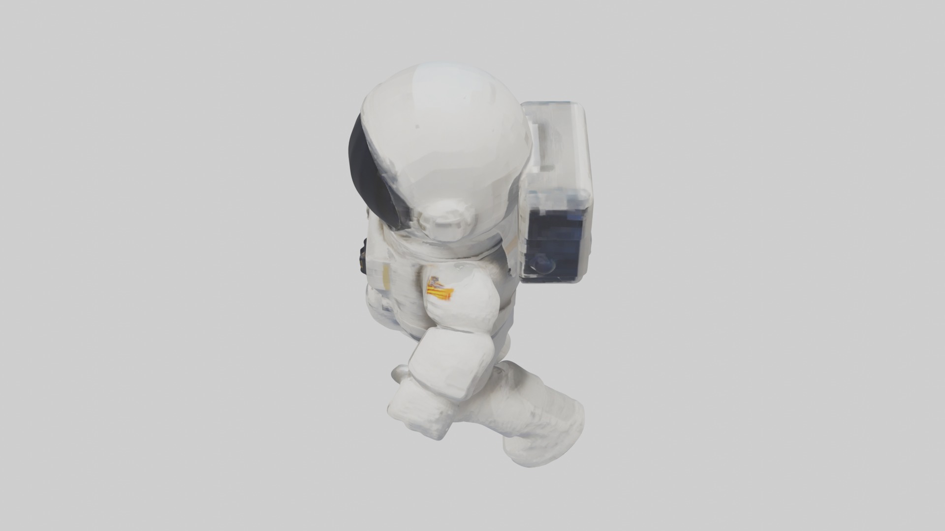 Voxel Astronaut 1 Low-poly 3D model_11