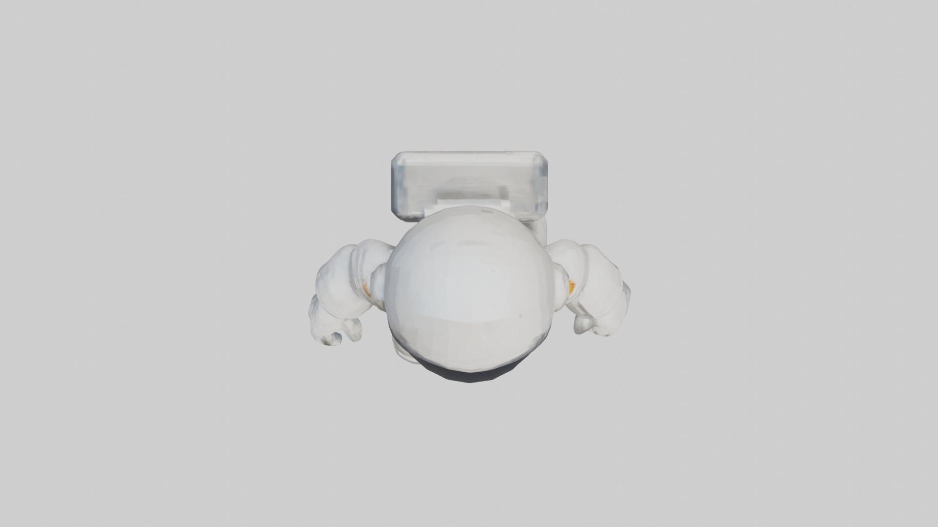 Voxel Astronaut 1 Low-poly 3D model_8