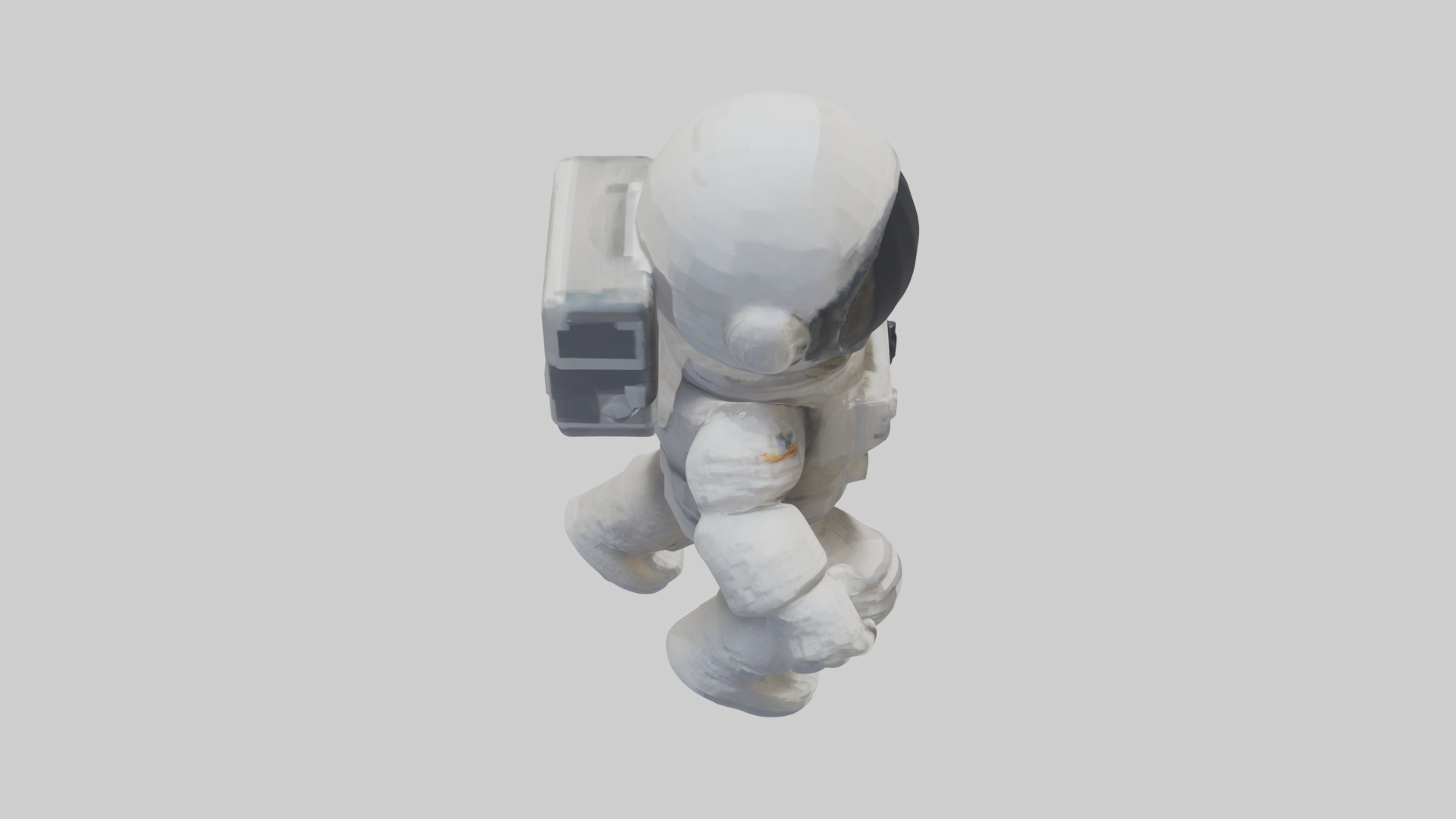 Voxel Astronaut 1 Low-poly 3D model_12
