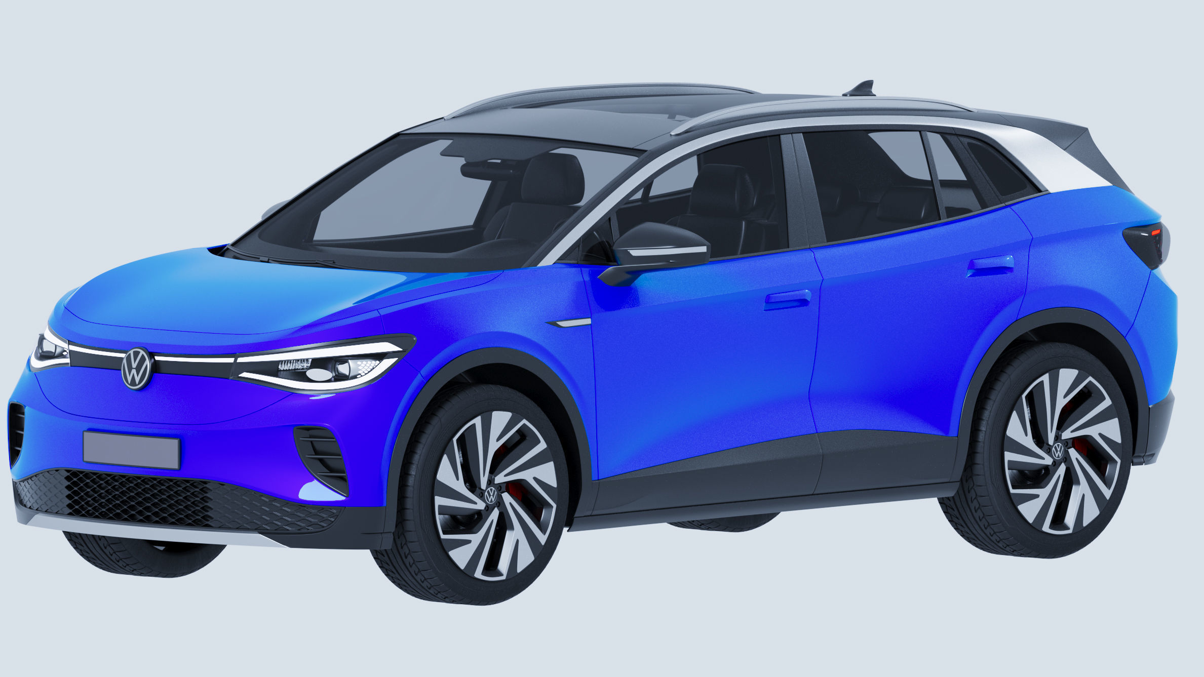 VW ID 4 2025  Volkswagen 3D model_3