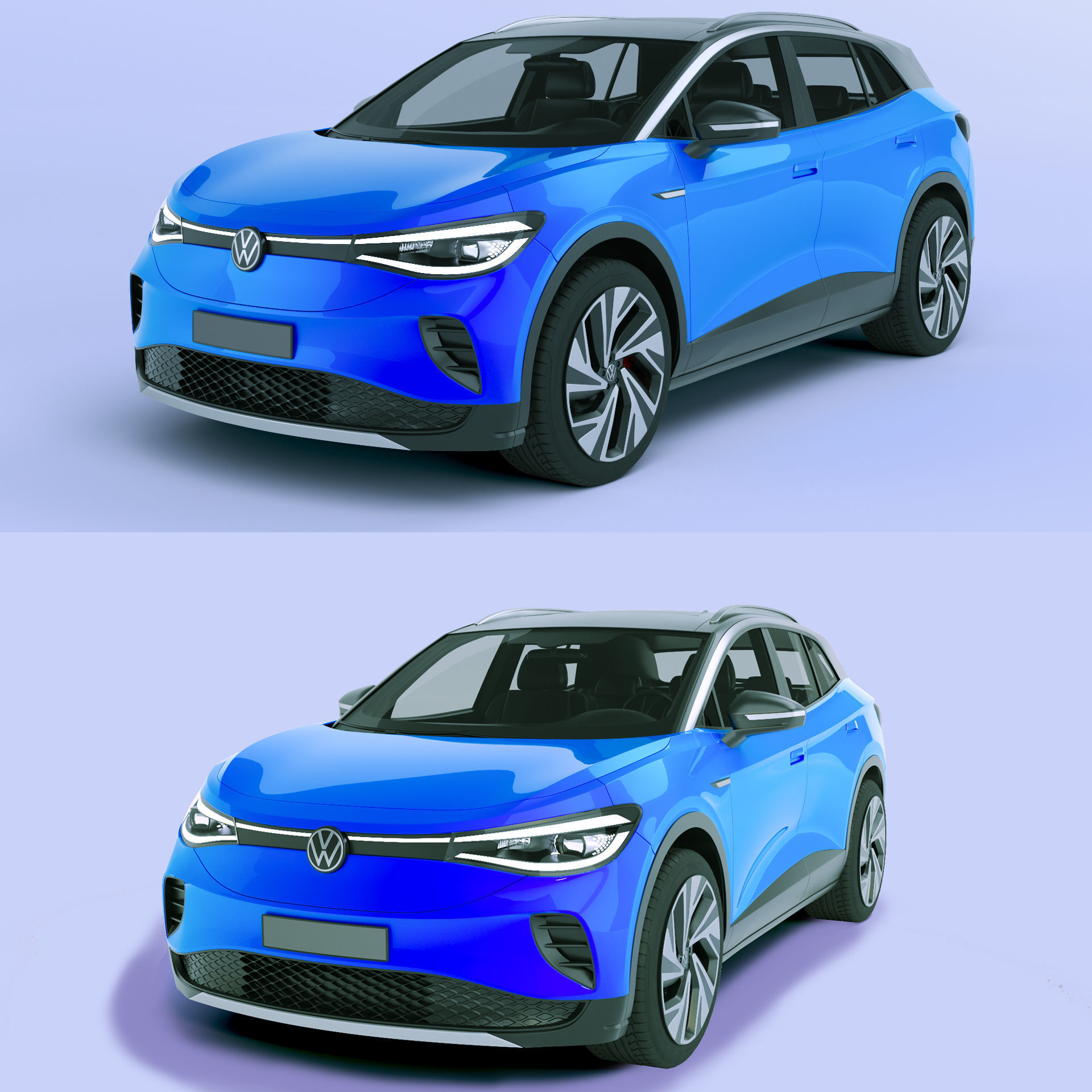 VW ID 4 2025  Volkswagen 3D model_1