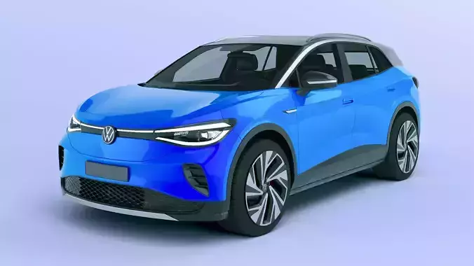 VW ID 4 2025  Volkswagen 3D model